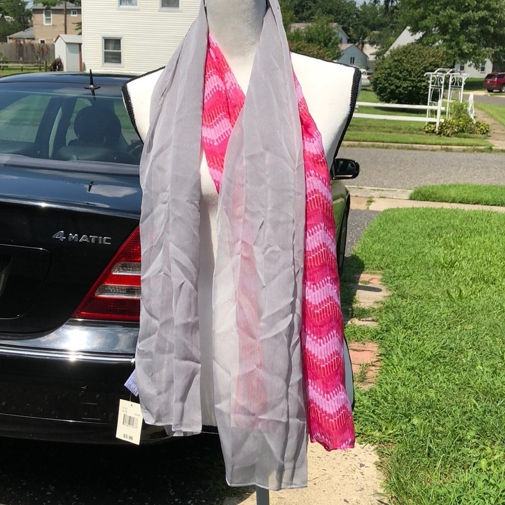 Grey and Pink Scarf Bundle